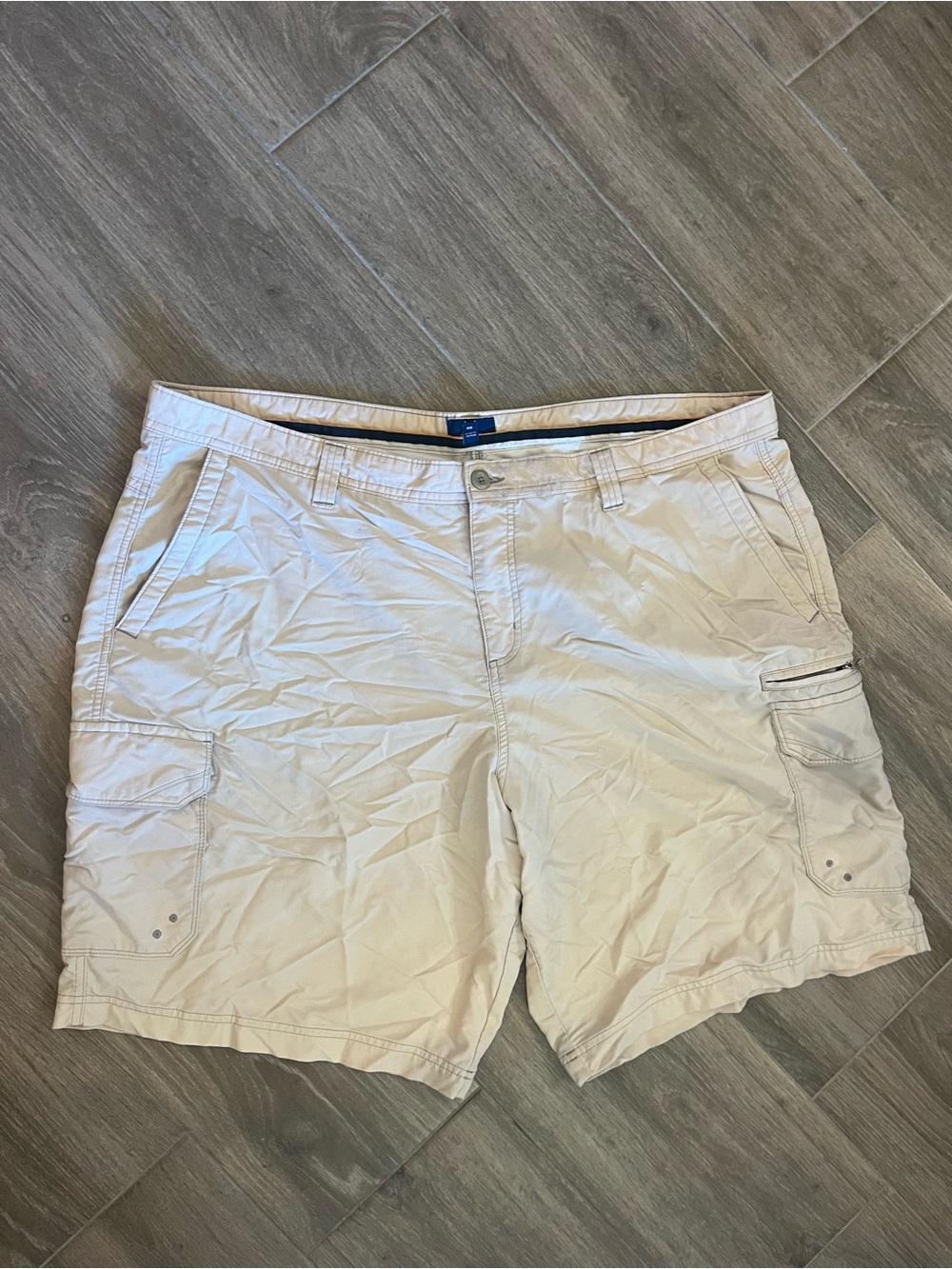 George Men's Light Beige Cargo Shorts